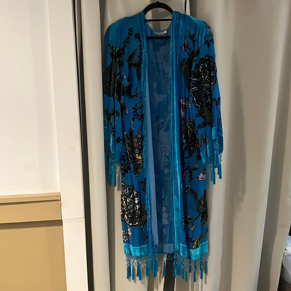 Free People Velvet Kimono